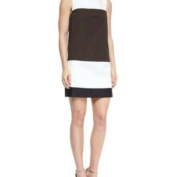 Kate Spade Black White Color Block Shift Dress - Picture 11 of 11